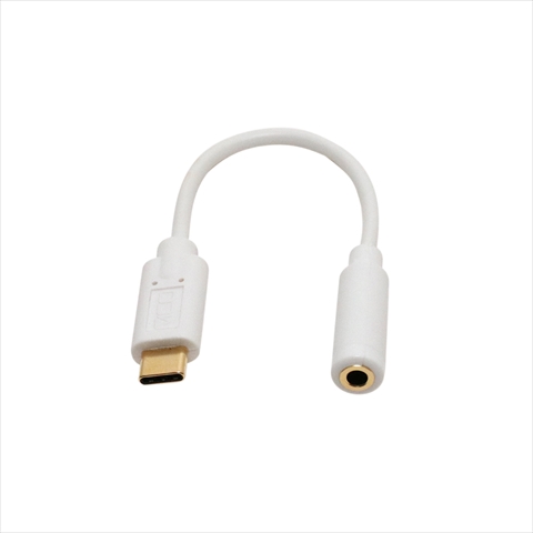 SAD-CE04/WH USB Type-C オーディオ変換ケーブル DAC内蔵タイプ ☆3個まで￥250クリックポスト対応可能！