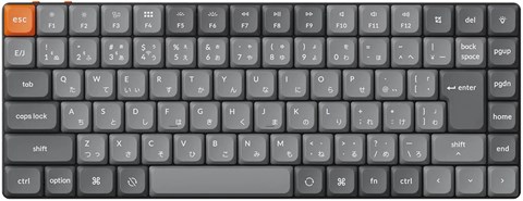 K3M-A1Z-JIS K3 Max QMK/VIA ワイヤレス カスタム・メカニカルキーボード - White LED - JIS配列（テンキーレス）- Gateronロープロファイル2.0スイッチ赤軸 / PBTダブルショットキーキャップ