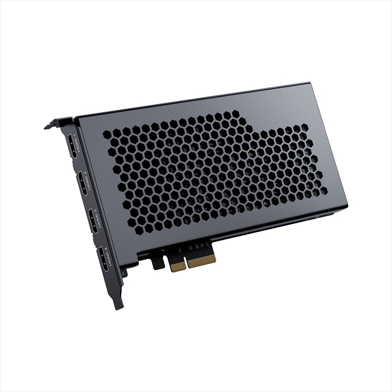 KURO-CPC-4K4C 最大4K30fps/1080p120fps、HDMI入力x4 (独立入力対応) キャプチャーボード