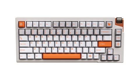 LUMINKEY 75 V2 Wired Mechanical Keyboard Warm Orange-White