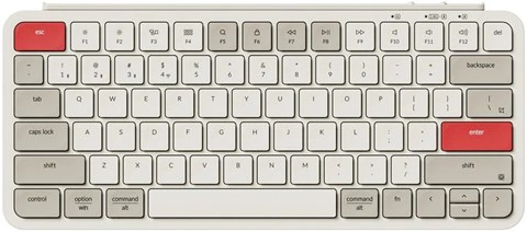 B1P-K13-US Keychron B1 Pro ウルトラスリム ワイヤレスキーボード - US配列（テンキーレス） / シザースイッチ（本体カラー：レトロレッド）