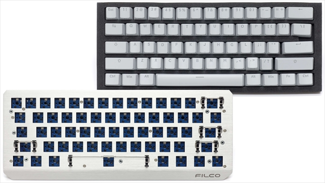 Majestouch LUCE60 スイッチレスタイプ RGB 英語配列 キーキャップ付属 FKBL61SWL/SG