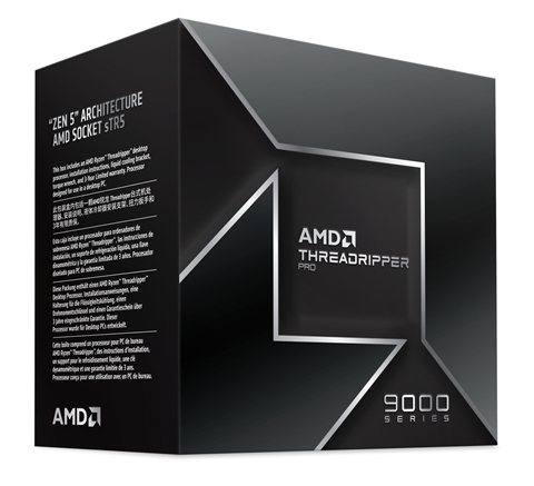 AMD Ryzen Threadripper Pro 9985WX BOX W/O coole (64C128T、3.2GHz、350W)