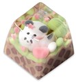 KEYMOJI Animal Ice Cream Artisan Keycap for Cherry MX Switches Matcha
