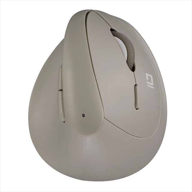 Digio2 MUS-BKF223GY グレージュ Bluetoothミニエルゴ静音5ボタンBlueLEDマウス