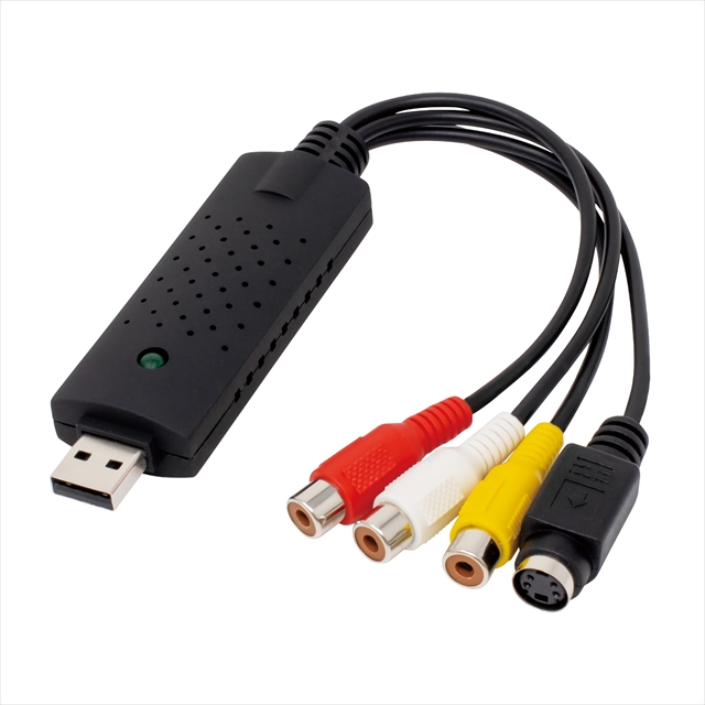 CAP-RCASUSB-A RCA/S端子 - USBキャプチャーケーブル