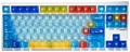 KEYMOJI Mondrian Geometric Figure Clear Keycap Set