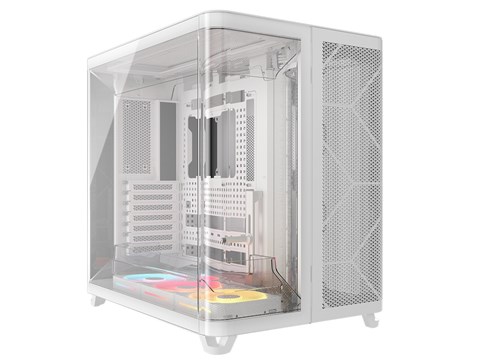 AIR 5400 LX-R iCUE LINK Tempered Glass Mid-Tower, White (CC-9011321-WW)