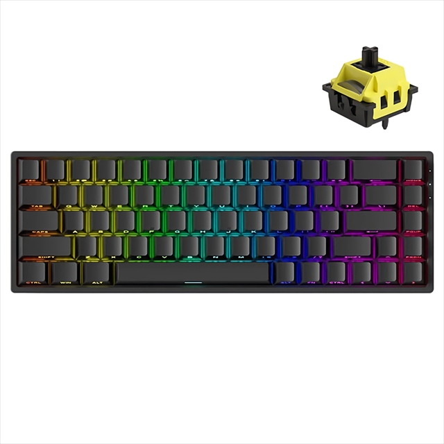 Akko MonsGeek FUN68 有線モデル Flash スイッチ ブラック AKKO01-00024-BLK