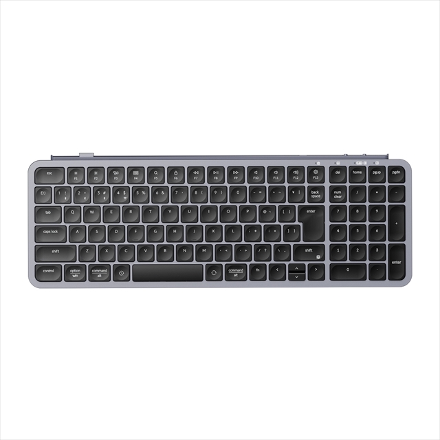 B2P-K1Z-JIS Keychron B2 Pro ウルトラスリム ワイヤレスキーボード - JIS配列（かな印字なし）（テンキー付） / シザースイッチ（本体カラー：スペースグレー）