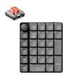K0M-H6 Keychron K0 Max QMKワイヤレスカスタムテンキー - RGBバックライト - カーボンブラック / KeychronロープロファイルSilent（静音）（ホットスワップ）赤軸