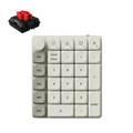 K0M-M1 Keychron K0 Max QMKワイヤレスカスタムテンキー - RGBバックライト - レトロ / Keychron Milk POMロープロファイルメカニカルスイッチ（ホットスワップ）赤軸