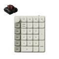 K0M-M3 Keychron K0 Max QMKワイヤレスカスタムテンキー - RGBバックライト - レトロ / Keychron Milk POMロープロファイルメカニカルスイッチ（ホットスワップ）茶軸