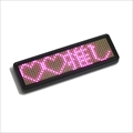 LEDバッジ ピンク LED-Badge-PK LEDネームプレート 電子名札 充電式 全4色