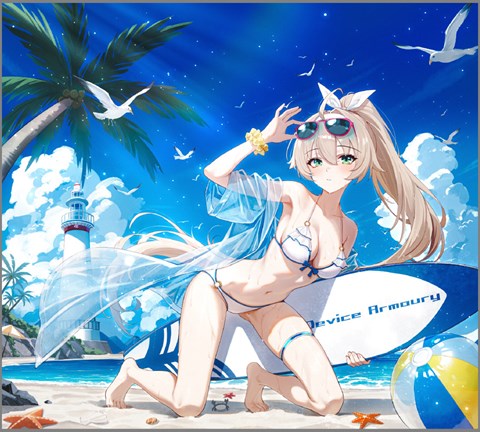 DeviceArmoury 003 零零参 夏待波 Ver． ガラスマウスパッド