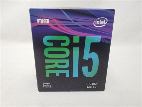 Core i5-9400F BOX (2.90GHz/ターボブースト時4.10GHz/6-core 6-thread/Total Cache 9MB/TDP65W) 各サイトで併売につき売切れのさいはご容赦願います。