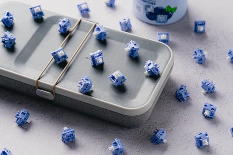【1個】 Dangkeebs Blueberry Milk Tactile Switches ☆2個まで￥250クリックポスト対応可能！