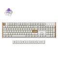 K10H-Q1-US K10 HE スペシャルエディション マグネットスイッチ搭載 QMK ワイヤレス カスタムキーボード - RGB - US配列（テンキー付 / フルサイズ）- ホワイト / Gateron ダブルレール・マグネティックスイッチ Nebula（ホットスワップ）