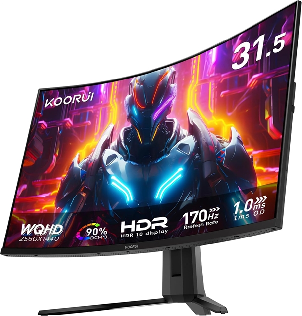 G3221SC WQHD 170Hz 1500R湾曲ゲーミングモニタ