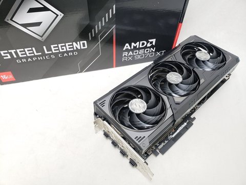 RX 9070 XT STEEL LEGEND DARK 16GB (RX9070XT SLD 16G) 各サイトで併売につき売切れのさいはご容赦願います。