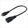 USBMC/CA20F (87572) microUSB(メス)-microUSB(オス) 延長ケーブル 20cm ☆4個まで￥250クリックポスト対応可能！