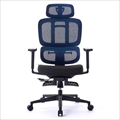 ROOM WORKS(ルームワークス) 多機能ファブリックメッシュワークチェア M6シリーズ ブルー RM6-BL