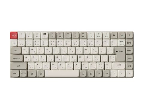 K3M-K4Z-JIS K3 Max QMK/VIA ワイヤレス カスタム・メカニカルキーボード - White LED - JIS配列  / レトロカラー - Gateronロープロファイル2.0メカニカルスイッチバナナ軸