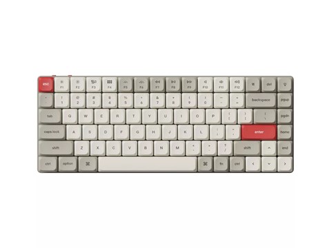 K3M-K1Z-US K3 Max QMK/VIA ワイヤレス カスタム・メカニカルキーボード - White LED - US配列  / レトロカラー - Gateronロープロファイル2.0メカニカルスイッチ赤軸