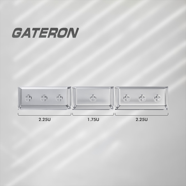 Gateron 3分割スペースキーキャップ ホワイト
