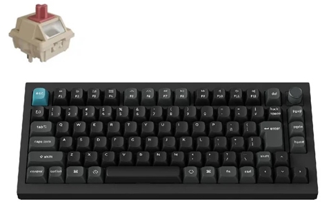 Q1U-M1V-JIS Keychron Q1 Ultra 8K ワイヤレスカスタムメカニカルキーボード - RGB - JIS配列 - ブラック / Keychron Silk POMスイッチ（ホットスワップ）赤軸
