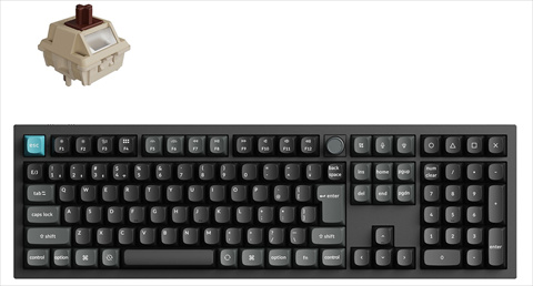 Q6U-M3V-JIS Keychron Q6 Ultra 8K ワイヤレスカスタムメカニカルキーボード - RGB - JIS配列（テンキー付 / 100%フルサイズ）- ブラック / Keychron Silk POMスイッチ（ホットスワップ）茶軸