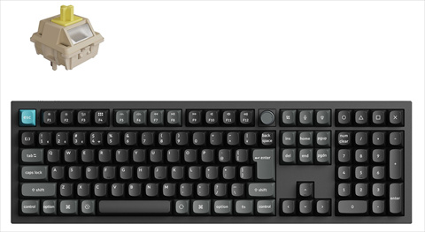 Q6U-M4V-JIS Keychron Q6 Ultra 8K ワイヤレスカスタムメカニカルキーボード - RGB - JIS配列（テンキー付 / 100%フルサイズ）- ブラック / Keychron Silk POMスイッチ（ホットスワップ）バナナ軸