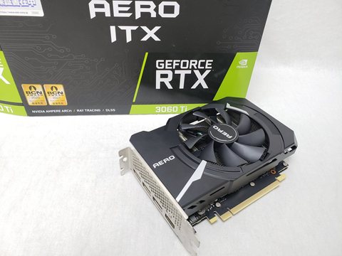 GeForce RTX 3060 Ti AERO ITX 8G OC LHR 各サイトで併売につき売切れのさいはご容赦願います。