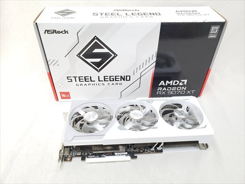 RX 9070 XT STEEL LEGEND 16GB (RX9070XT SL 16G) 各サイトで併売につき売切れのさいはご容赦願います。