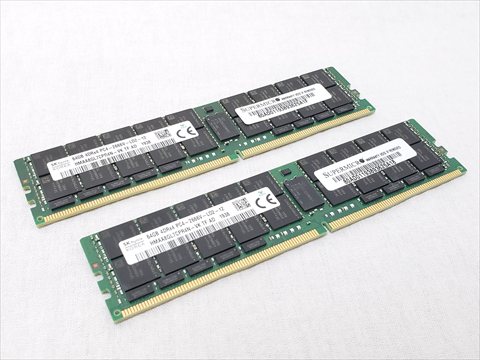 PC4-21300(DDR4 2666) 64GB x2 Registered ECC 各サイトで併売につき売切れのさいはご容赦願います。