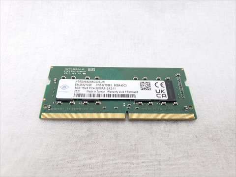 PC4-25600(DDR4 3200) 260Pin S.O.DIMM 8GB 各サイトで併売につき売切れのさいはご容赦願います。