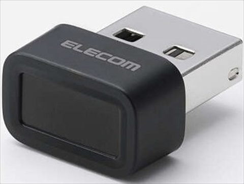 CR-FI01UBK 指紋認証ﾘｰﾀﾞｰ/ﾄﾞﾝｸﾞﾙﾀｲﾌﾟ/Windows対応/MoC方式/USB-Aﾌﾟﾗｸﾞ/ﾌﾞﾗｯｸ