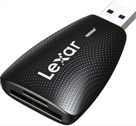 2-in-1マルチカードリーダー USB3.1 Gen1 Type-A  SD/microSD (LEXAR UHS-I R:170MB/s対応) 海外リテール LRW450UB ☆6個まで￥250クリックポスト対応可能！