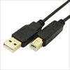 USB2A-B/CA300 (90061) USB A（オス）-USB B(オス) 金メッキ仕上げ極細ケーブル 3m ☆2個まで￥250クリックポスト対応可能！