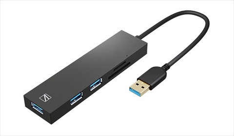複合シリーズ　RANGER2  SD-U3HR-A USB3.0 ﾊﾌﾞ＆ｶｰﾄﾞﾘｰﾀﾞｰ