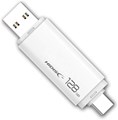 HDUF134C128G3C USB3.2 Gen2 Type-C メモリ Type-Aコネクタ搭載　☆6個まで￥250クリックポスト対応可能！