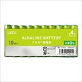LA-T4X10 単4アルカリ乾電池10本 ☆6個まで￥250クリックポスト対応可能！