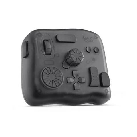 TourBox Elite TBECA-TS モダンスモークブラックトランスルーセント クリエイターの究極Bluetoothコントローラー