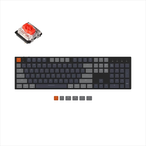 K5-B1-US Keychron K5 ワイヤレス・メカニカルキーボード RGBライト - US配列（テンキー付）-Gateron 赤軸