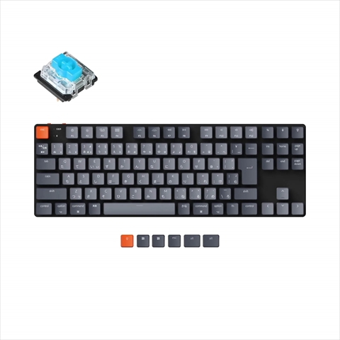 K1SE-A2-JIS Keychron K1SE ワイヤレス・メカニカルキーボード White LED - 日本語配列（テンキーレス）-Gateron 青軸