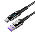 LBR-PDS65AC 出力が見える！液晶付きケーブル　USB to TYPE-C　65W対応