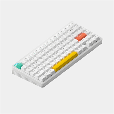 Nuphy Halo75 ワイヤレスメカニカルキーボード ホワイト茶軸