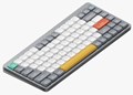 Nuphy Air75 V2 グレー Aloe (Linear 37gf) ワイヤレスメカニカルキーボード