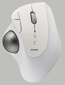 M-IT10BRWH Bluetooth5．0トラックボール 『IST』5ボタン 人工ルビーモデル ホワイト