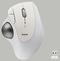 M-IT11DRWH 2．4GHz無線トラックボール 『IST』5ボタン ベアリングモデル ホワイト